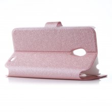 Fashion Flower Show Leather Stand Case Cover for MEIZU MX2 Smartphone Champagne