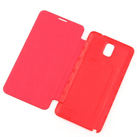 Portable Leather Flip Case Cover for Samsung Galaxy Note III Red