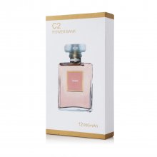 12000mAh Perfume Bottle Shaped Dual USB Power Bank for Smartphone -White