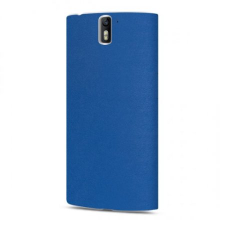 Original PU Leather Flip Cover Stand Case for Oneplus One Cellphone Blue