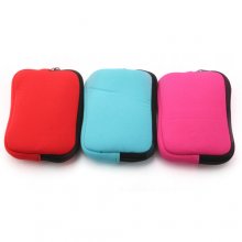 Neoprene Zipper Wallet Change Purse Earphone Pouch Color Randomly