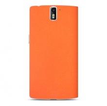 Original PU Leather Flip Cover Stand Case for Oneplus One Cellphone Orange