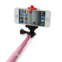 iht Mini Monopod Selfie Handheld Monopod Stick for iOS and Android Pink