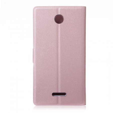 Fashion Flower Show Leather Stand Case Cover for Coolpad 8089 Smartphone Champagne