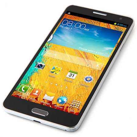 Kingelon N8000 Smartphone Android 4.2 MTK6582 Quad Core 5.5 Inch 3G OTG Black