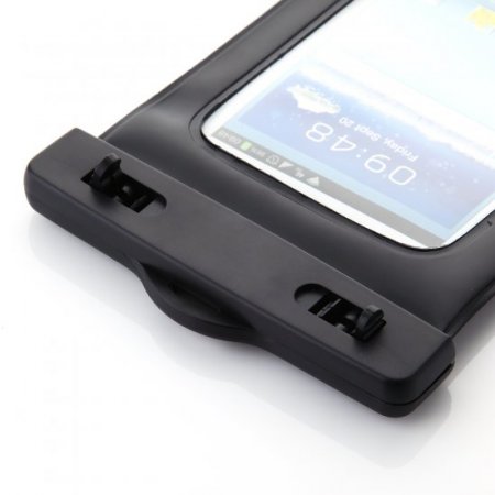 Durable Sealed Waterproof Phone Bag Underwater Back Cover Case Black
