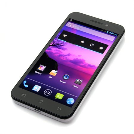 vowney V5 Smartphone Android 4.2 MTK6589 Quad Core 5.0 Inch HD Screen OTG OTA- White