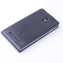 Flip Leather Cover Stand Case for ECOO E02 Pro Shinning Smartphone Black