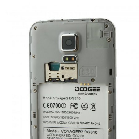 DOOGEE VOYAGER2 DG310 Smartphone MTK6582 1GB 8GB 5.0 Inch Android 5.0 OTG Black