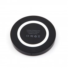 Q5 Portable Mini Wireless Charger Pad for Qi Compliant Devices White&Black