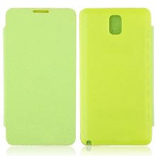 Portable Leather Flip Case Cover for Samsung Galaxy Note III Green