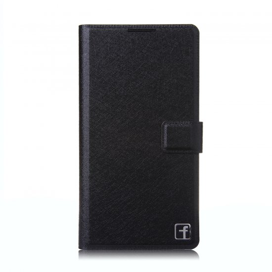 Fashion Flower Show Leather Stand Case Cover for Coolpad 8736 Smartphone Black