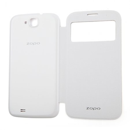 Original S-View Flip Cover Smart Sleep Mode Case for ZOPO ZP990 Captain S Smartphone- White