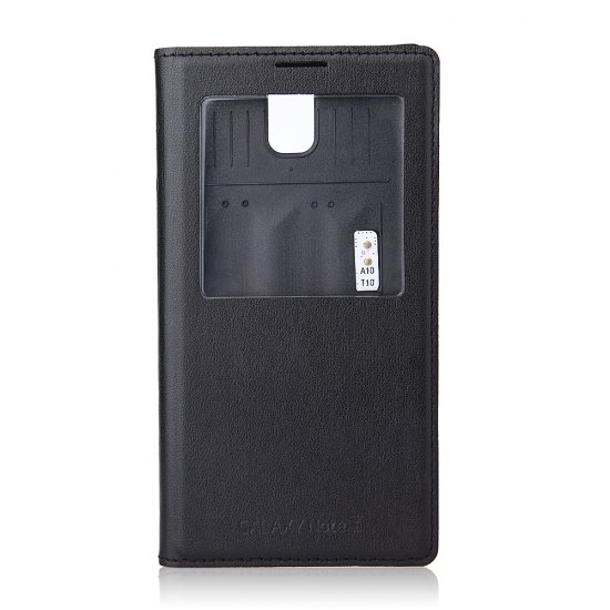 Protective Flip Cover Case for Samsung GALAXY Note 3 Smartphone Black