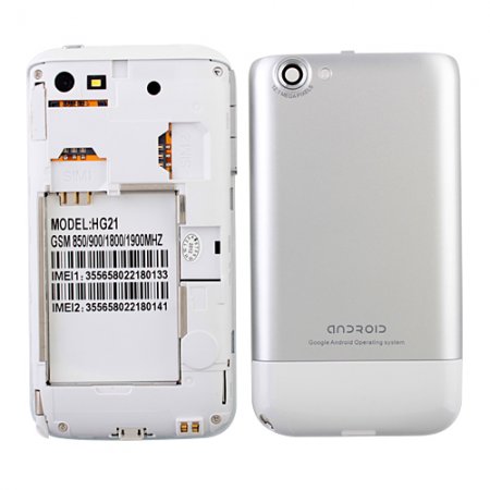 HG21 Smart Phone Android 2.3 OS TV WiFi 3.5 Inch Multi-touch Screen- Grey