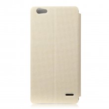 Original Leather Flip Cover Stand Case for ZOPO ZP720 Smartphone - Gray