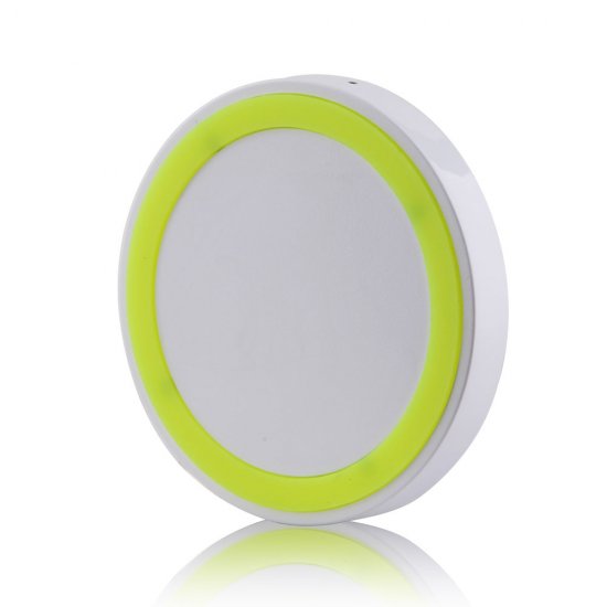 Q5 Portable Mini Wireless Charger Pad for Qi Compliant Devices Yellow&White