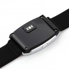 U Watch UX Bluetooth Watch Heart Rate Monitor for iOS And Android Smartphones Silver