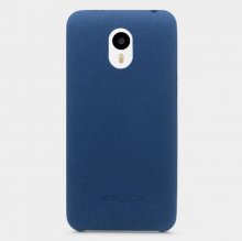 Original Leather Protective Back Cover Case for MEIZU m1 note Smartphone Dark Blue