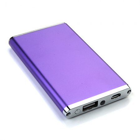 Portable Ultra-thin Mobile Power Bank 4400mAh for Mobile Phone Tablet PC 5 Color