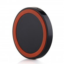 Q5 Portable Mini Wireless Charger Pad for Qi Compliant Devices Orange&Black