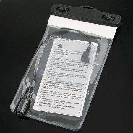 Waterproof Bag & Earphone for iPhone Smart Phone Cellphone