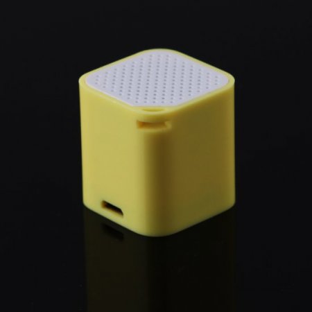 Bluetooth Speaker Music Player with Anti-Lost Camera Remote Shutter Function Yellow