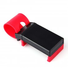 Retractable Silicon Car Steering Wheel Mobile Phone Socket Holder Clip
