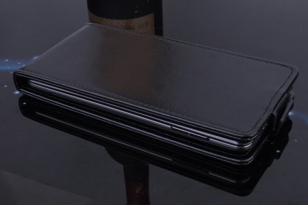 Leather Flip Cover Stand Case for DOOGEE DG900 Smartphone Black