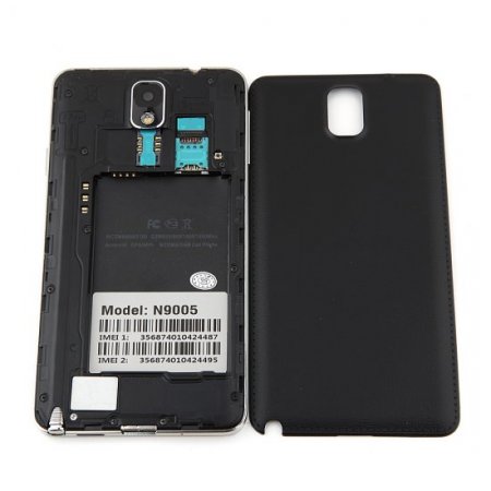 Tengda N9005 Smartphone MTK6582 Quad Core Android 4.2 5.5 Inch Air Gesture OTG - Black