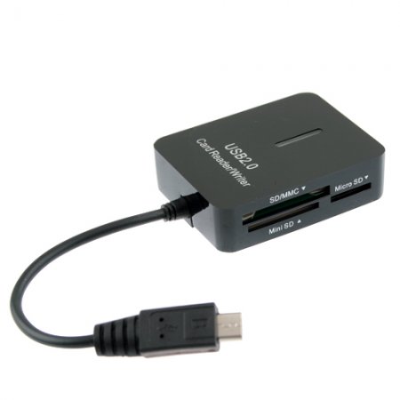 Micro USB OTG Card Reader Support SD/MMC/Mini SD/Micro SD/M2/MS