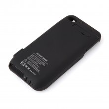 3000mAh Power Bank Back Case Phone Stand for iPhone 4 4S Black