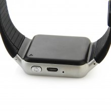 S39 Smart Watch Phone 1.54 Inch Touch Screen Bluetooth Camera FM Black+Silver