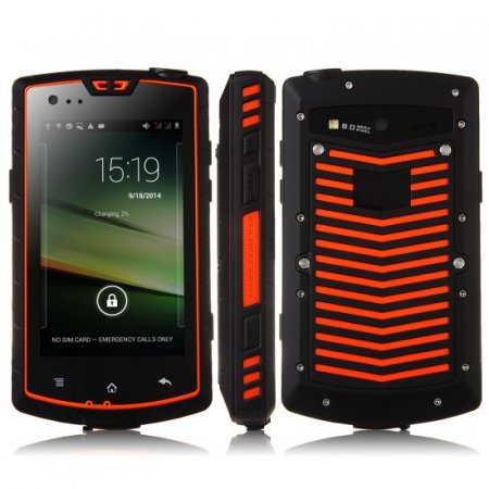 Tengda S600 Smartphone IP68 Walkie Talkie Android 4.2 MTK6572W 4.0 Inch 3G SOS Orange