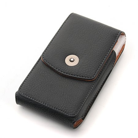 Flip Style Protective Leather Case Cover for Samsung Galaxy Note i9220 N7100 Black