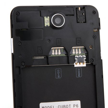 Cubot P6 Smartphone MTK6572W Dual Core Android 4.2 3G GPS 5.0 Inch QHD Screen 8.0MP Camera- Black