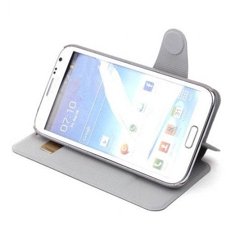 Protective Flip Cover Stand Leather Case for Samsung Note Ⅱ 6 Colors