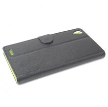 Fashion Leather Flip Case Cover for KINGZONE K1 Smartphone Black