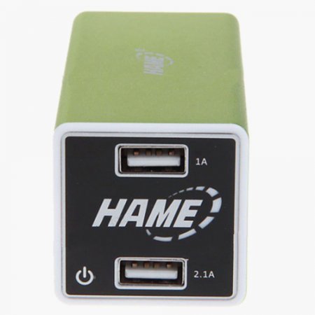 HAME P6 10400mAh Dual USB Output Power Charger Power Bank 2 Color