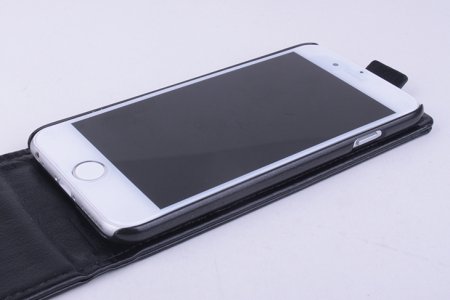 4.7Inch Protective PU Leather Flip Case for iPhone 6 Smartphone Black