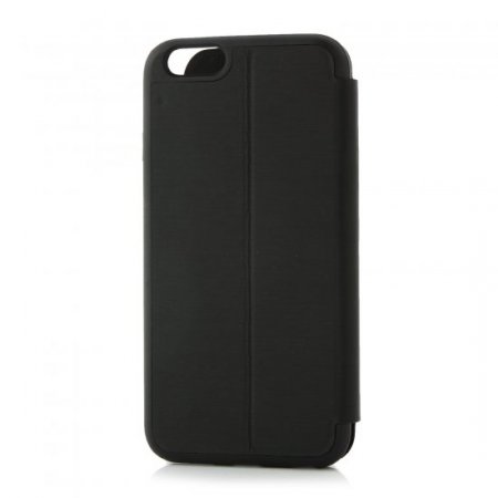 Fashion Brush Protective Flip Cover Case For iPhone 6 Smartphone Black