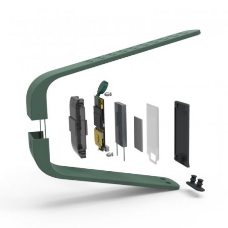 ERI Fitness Activity Tracker Bracelet Pedometer Sleep Monitor for Android ArmyGreen