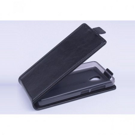 Leather Flip Cover Case Stand GIONEE V183 Smartphone Black