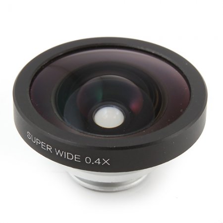0.4X 140 Degree Wide Angle Detachable Lens for Mobile Phone Camera