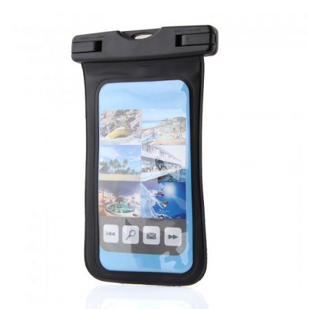Waterproof Dry Pouch Bag Protector Case Cover For All Cell Phone/iPhone 5 - Black