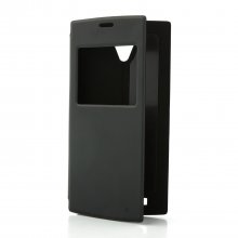S-View Flip Cover Case Protective Case for ThL L969 Smarthphone - Black