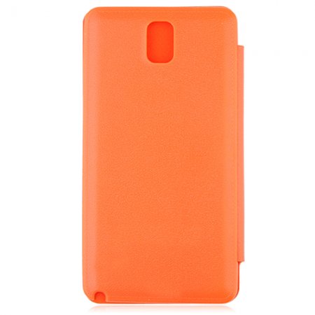Portable Leather Flip Case Cover for Samsung Galaxy Note III Orange