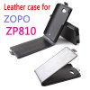 Protective Leather Flip Case Cover for ZOPO ZP810 Smartphone Black