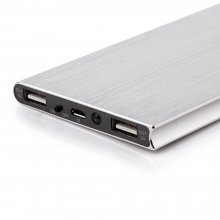 IHT P-18 18000mAh Dual USB Power Bank for iPhone iPad Smartphone - Silver