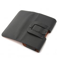 Magnetic Closure Protective Leather Case Cover for Hero V6888 Smartphone Black